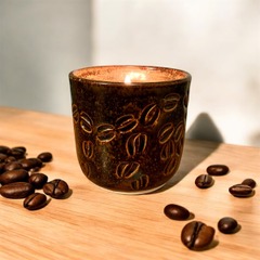 Coffee bean scented ceramic pot